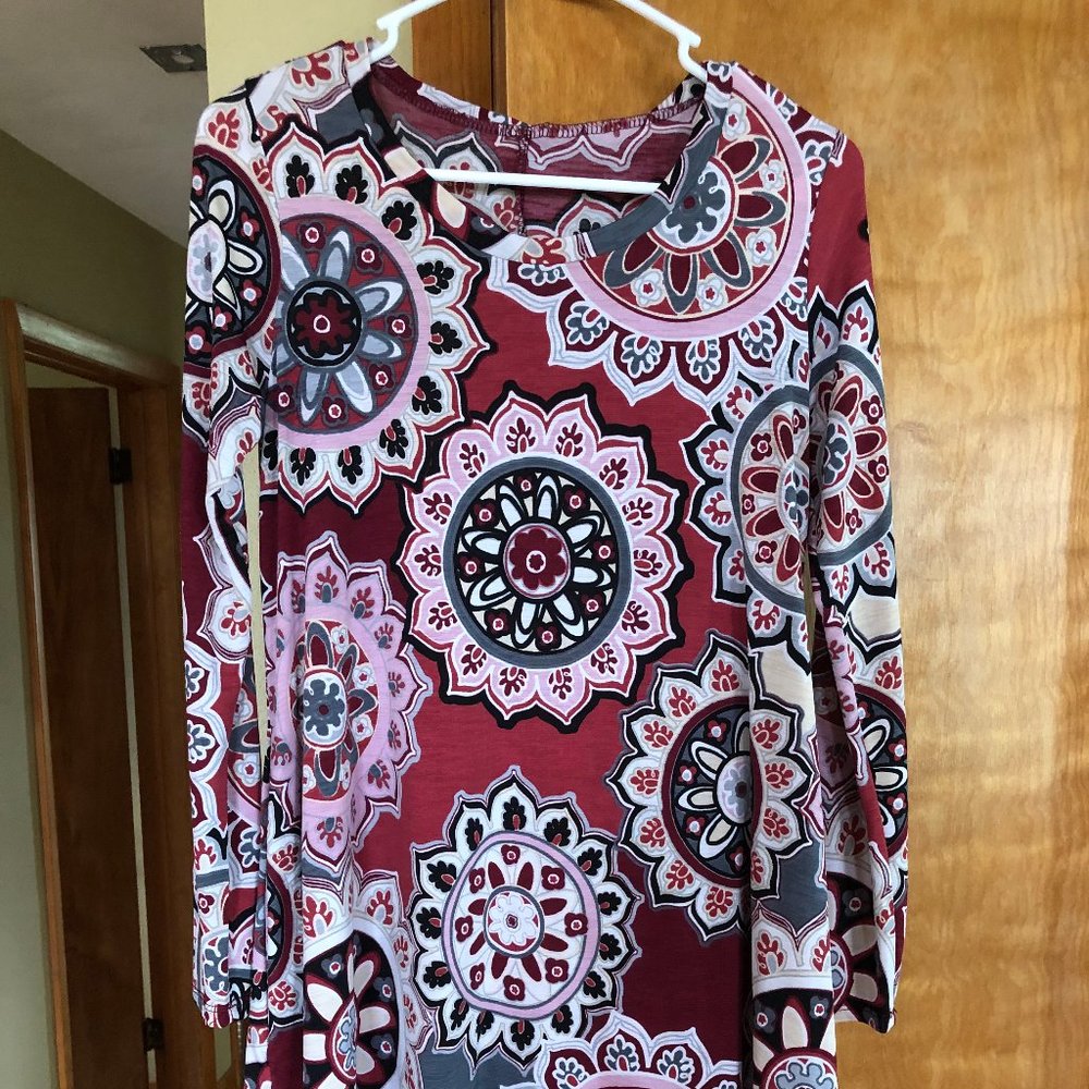 Grey and pink tunic